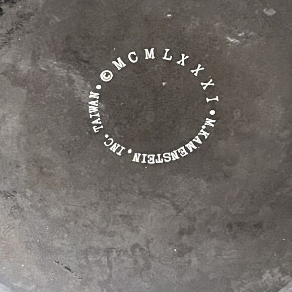 Vintage Kamenstein Dutch Oven W/Lid Enamel & Brass Cookware Floral 2 Quart Pot - Picture 10 of 11